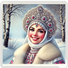 Схема вышивки «Русская красавица»