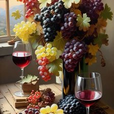 Схема вышивки «Виноград🍇»