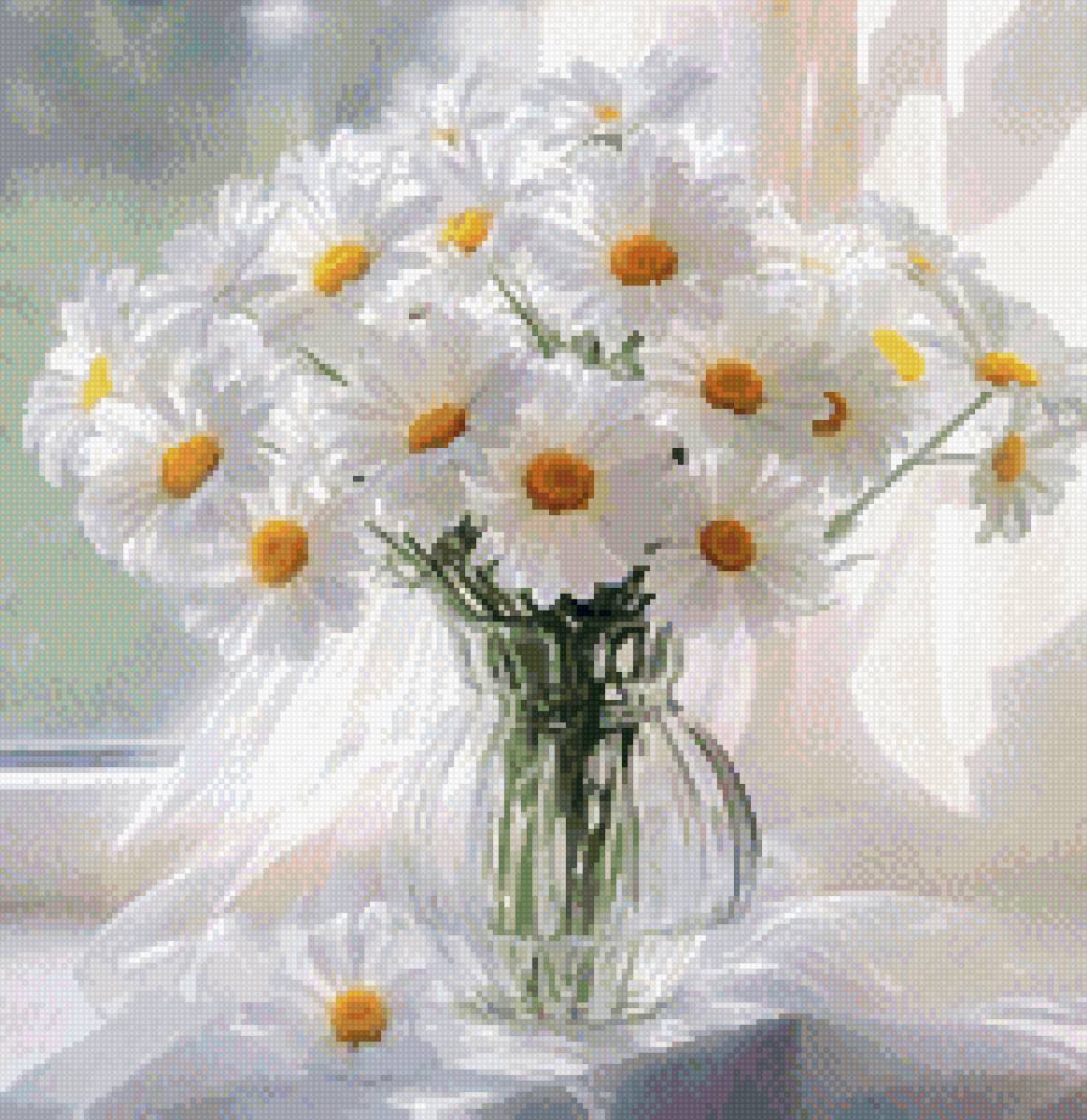 Букет из ромашек - ромашки - предпросмотр