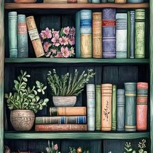 Схема вышивки «Книжный сад»