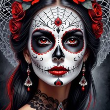 Схема вышивки «Катрина Муэрта»