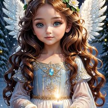 Схема вышивки «Ангел»