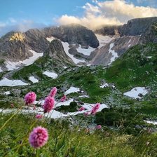 Схема вышивки «Горы»