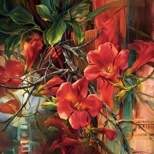 Схема вышивки «Abstract Flowers»