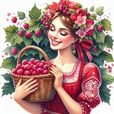 Схема вышивки «Русская красота»