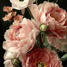 Схема вышивки «Peonía»