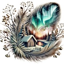 Схема вышивки «Северная ночь»