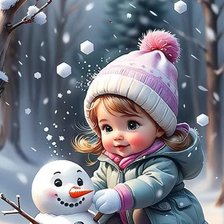 Схема вышивки «Зимние забавы»