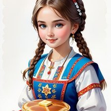 Схема вышивки «Масленица»