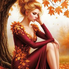 Схема вышивки «Королева сентября»