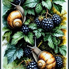 Схема вышивки «Виноград»