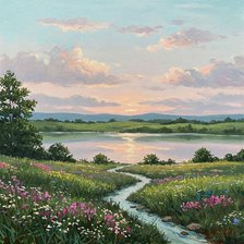 Схема вышивки «Утренний рассвет»