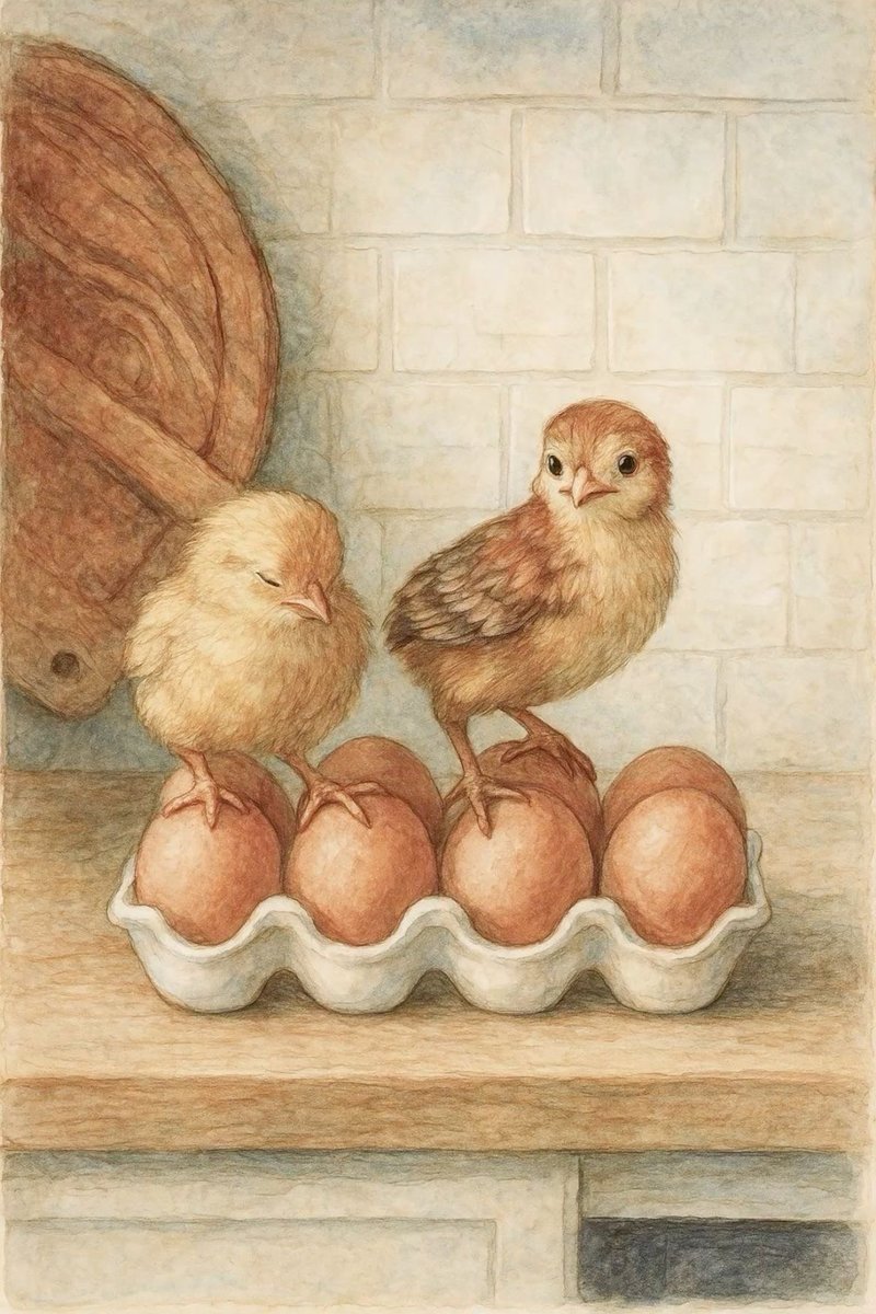 Цыплята - птицы, цыплята - оригинал