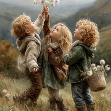 Схема вышивки «Childhood friends»