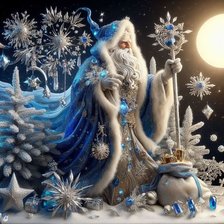 Схема вышивки «Дед Мороз»