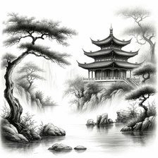 Схема вышивки «Японская миниатюра»