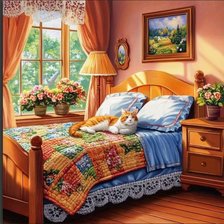 Схема вышивки «Комната»