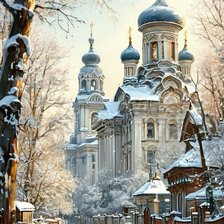 Схема вышивки «Дорога к храму»