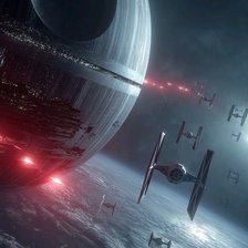 Схема вышивки «Звезда смерти маленькая»