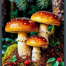 Схема вышивки «Лес»