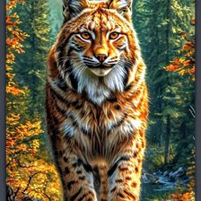 Схема вышивки «Лес»