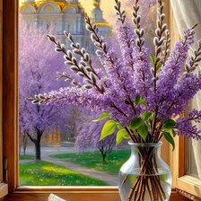 Схема вышивки «Пасхальный букет»