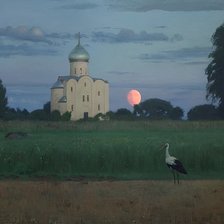 Схема вышивки «церквушка»