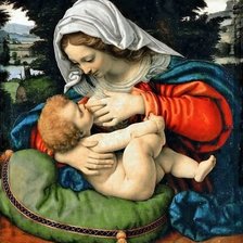 Схема вышивки «мадона с падушкой»