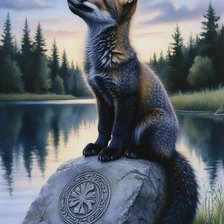 Схема вышивки «Взгляд»