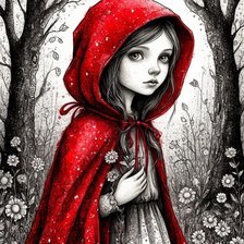 Схема вышивки «Красная Шапочка»
