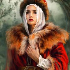 Схема вышивки «Русская красота»