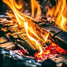 Схема вышивки «Камин»