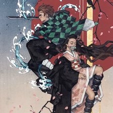 Схема вышивки «Demon Slayer»