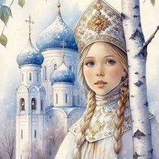 Схема вышивки «Русская красота»