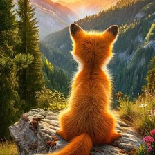 Схема вышивки «Лиса»