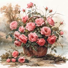 Схема вышивки «Цветы»