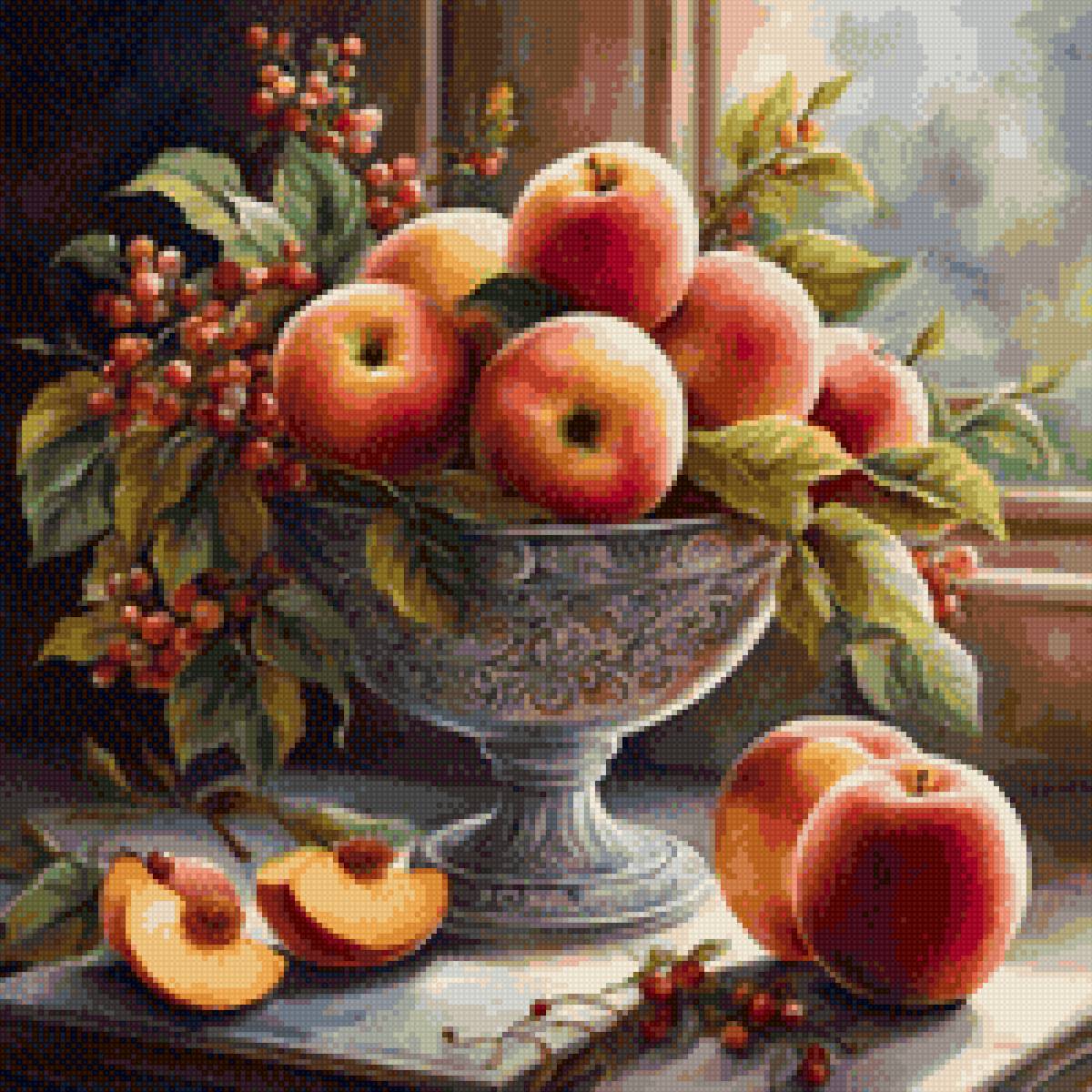 НАТЮРМОРТ - яблоки ваза - предпросмотр