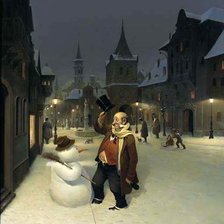 Схема вышивки «Снежный друг»