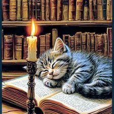 Схема вышивки «Книги»