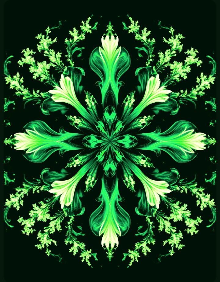 Узор - зеленый - оригинал