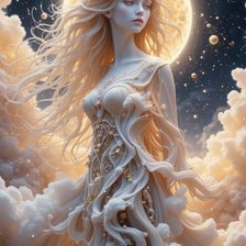 Схема вышивки «Облачная принцесса»