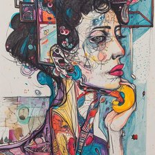 Схема вышивки «Gaga»