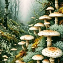 Схема вышивки «Лес»