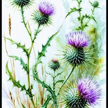 Схема вышивки «Репей»