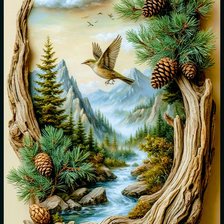 Схема вышивки «Природа»