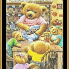 Схема вышивки «bears»