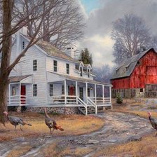 Схема вышивки «country home»