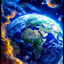 Схема вышивки «Небо»