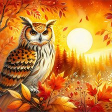 Схема вышивки «Золотые листья осени»