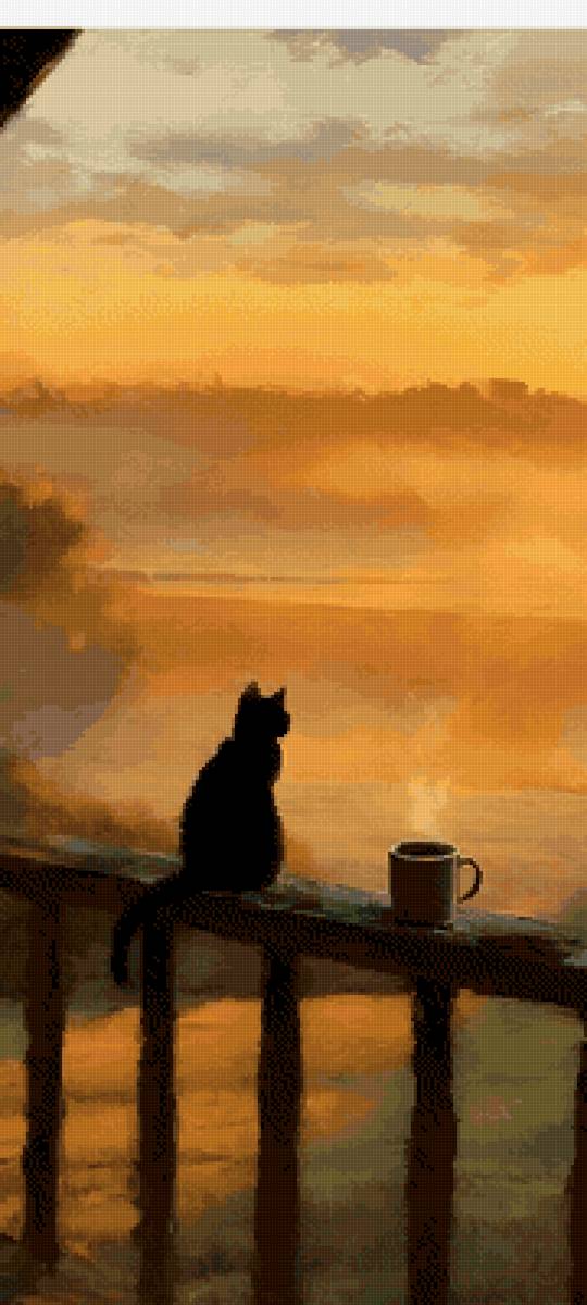 Утро с котом - предпросмотр